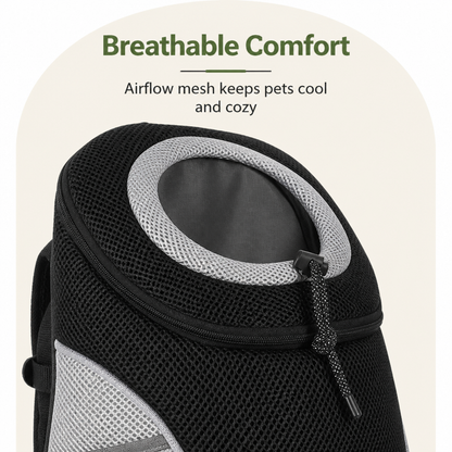 Ortekor Breathable Mesh & Padded Pet Backpack Carrier (Front/Back Convertible)