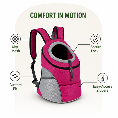 Ortekor Breathable Mesh & Reflective Backpack Carrier (Removable Pad)