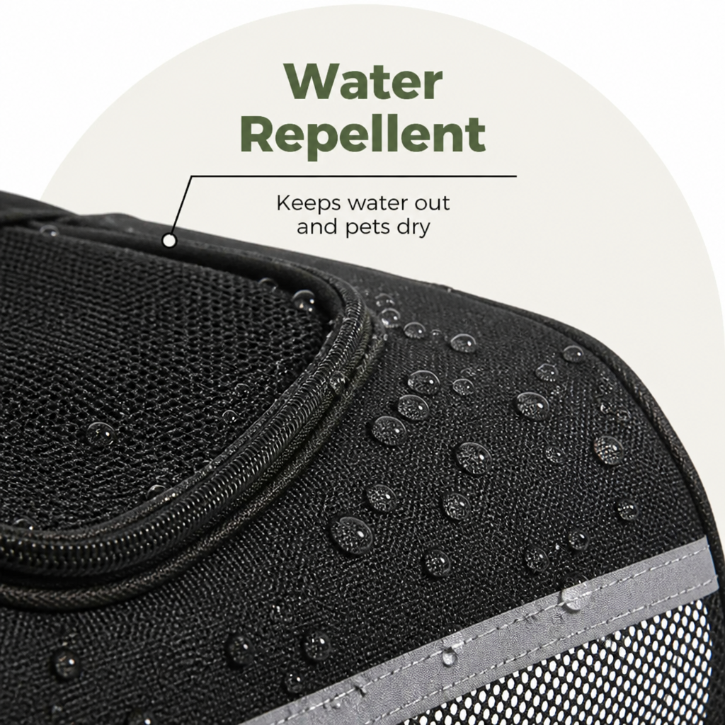Ortekor Breathable Mesh & Water-Resistant Pet Backpack