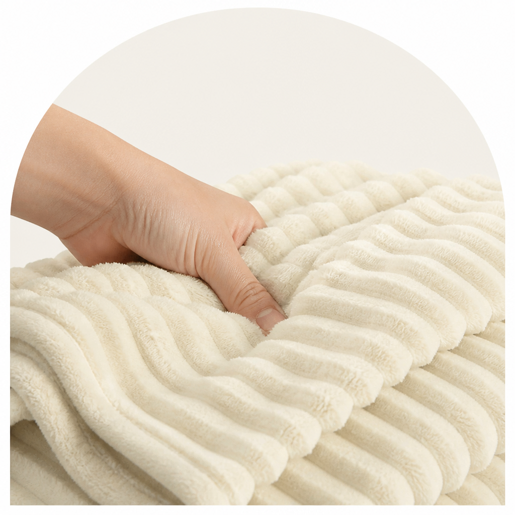 Ortekor Calming Coral Velvet & Machine Washable Pet Blanket