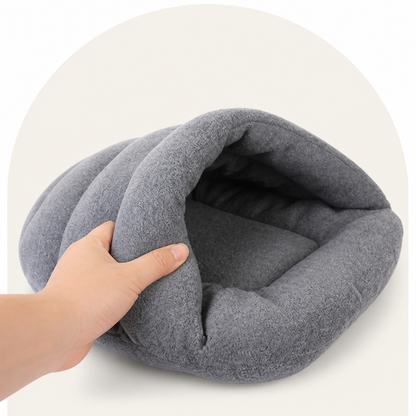 Ortekor Calming Plush Fleece Pet Cave Bed