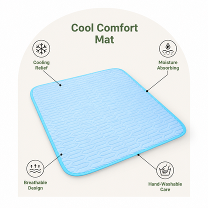 Ortekor Chemical-Free Breathable & Sweat-Absorbent Cooling Mat (Hand-Washable)