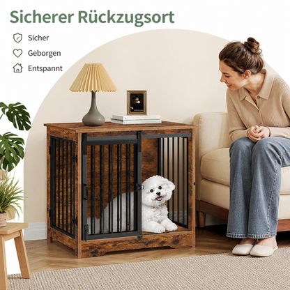 Ortekor Chew-Resistant Dual-Door Locking Dog Crate