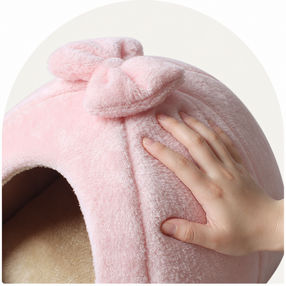 Ortekor Coral Velvet Lining Pet Bed (Removable Washable Mat)