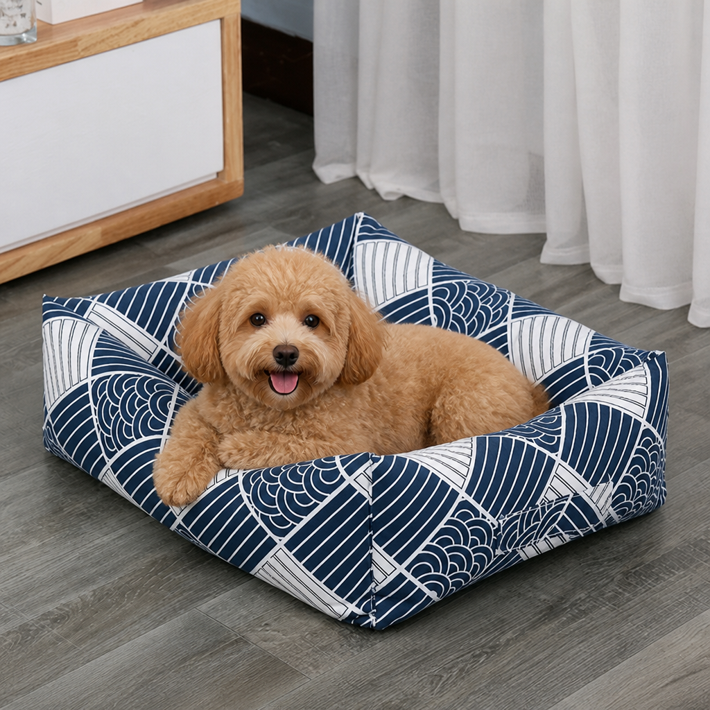 Ortekor Cotton & Linen Breathable Pet Nest (Removable Cover)