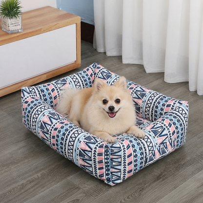 Ortekor Cotton & Linen Breathable Pet Nest (Removable Cover)