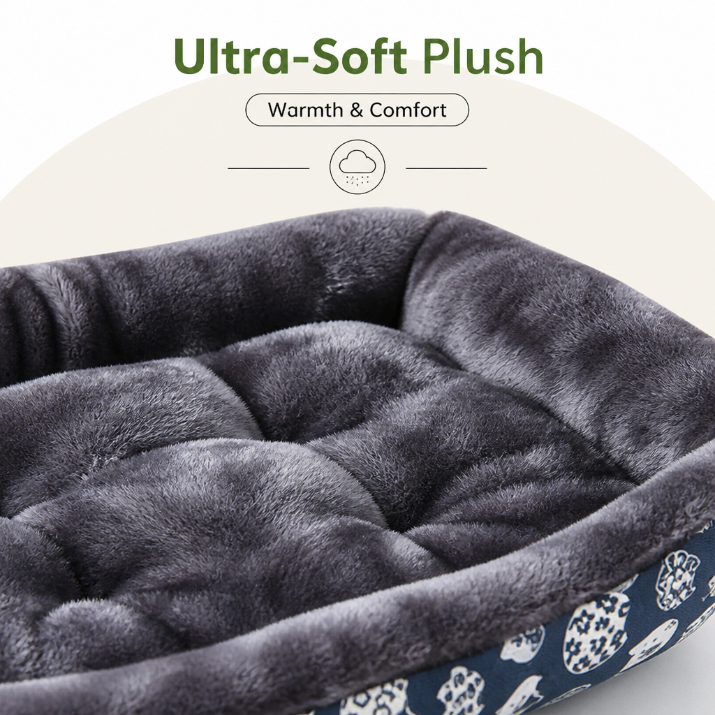 Ortekor Cozy Insulated Plush Dog Bed
