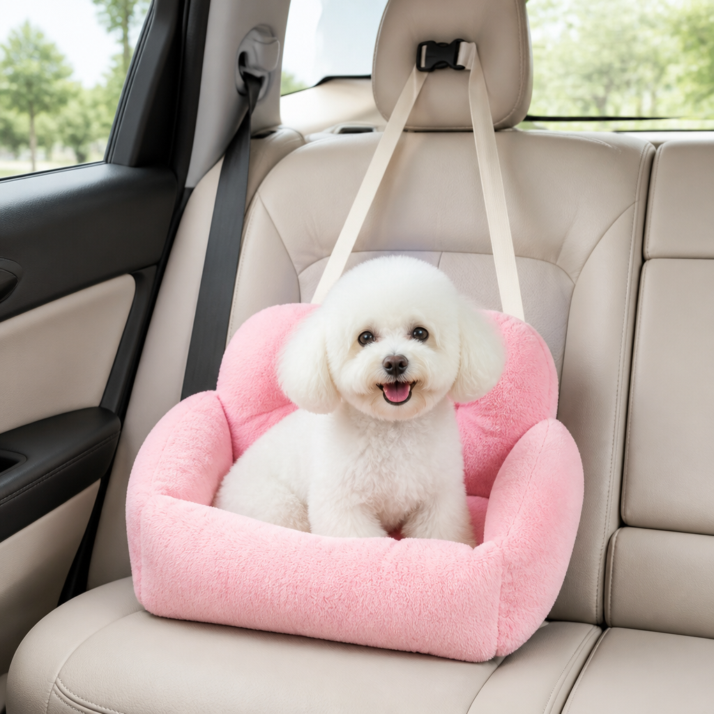 Ortekor Cushioned Plush Washable Car Seat Cover (Foldable Hammock)