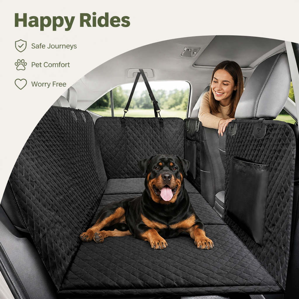 Ortekor Detachable Hard-Bottom & Waterproof Back Seat Extender