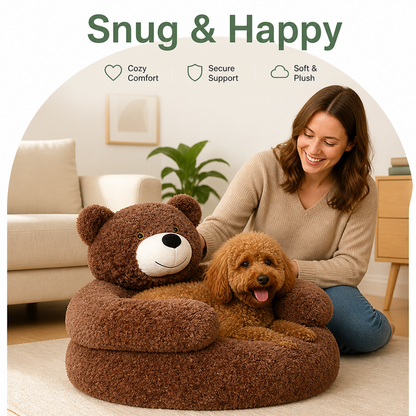 Ortekor Donut Plush & Washable Dog Sofa Bed