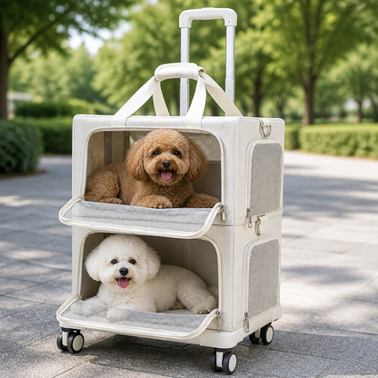 Ortekor Double-Decker Convertible Wheeled Travel Carrier