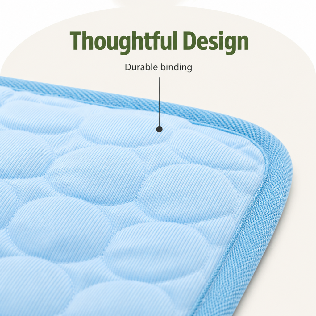 Ortekor Dual-Sided Ice Silk & Breathable Mesh Cooling Mat (Machine Washable)
