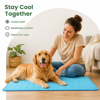 Ortekor Dual-Sided Ice Silk & Breathable Mesh Cooling Mat (Machine Washable)