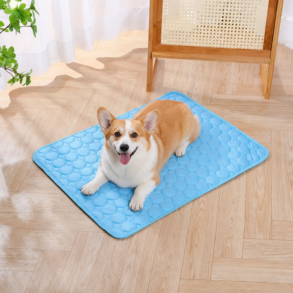 Ortekor Dual-Sided Ice Silk Cooling Pet Mat (Machine Washable)