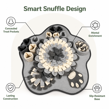 Ortekor Durable Polyester Interactive Slow-Feed Dog Snuffle Mat