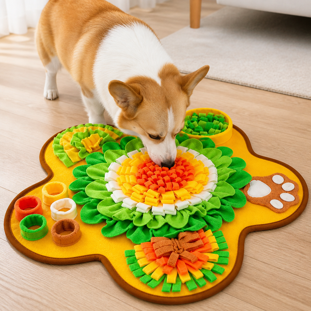 Ortekor Durable Polyester Interactive Slow-Feed Dog Snuffle Mat