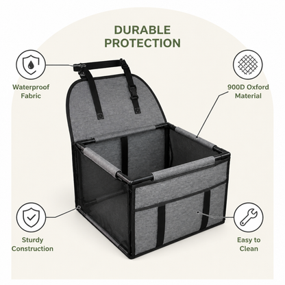 Funda de asiento de coche para perros Ortekor, duradera e impermeable, de Oxford 900D (perros pequeños/medianos)