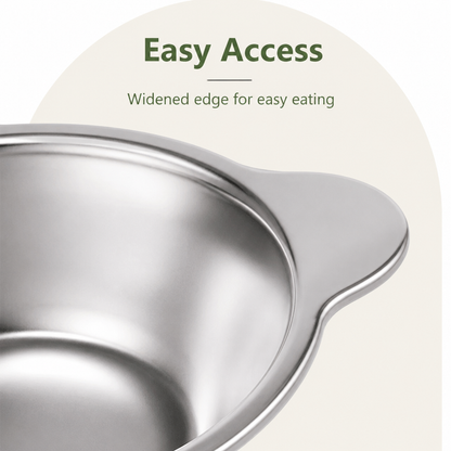 Ortekor Elevated 15° Tilt Stainless Steel Cat Bowl