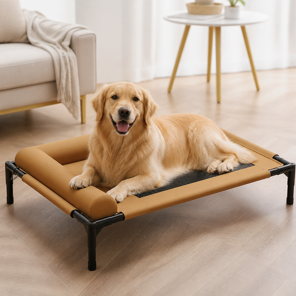 Ortekor Elevated Breathable Mesh Pet Bed (Removable Cover)