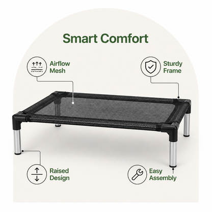 Ortekor Elevated Cooling Mesh Dog Bed