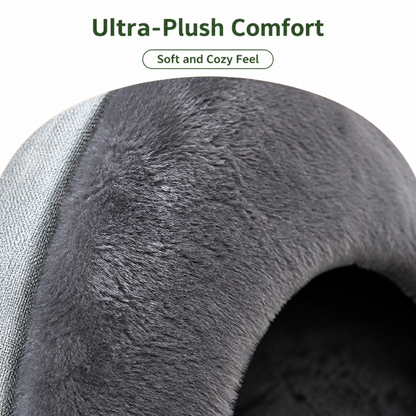 Ortekor Enclosed Plush Triangle Cat Nest