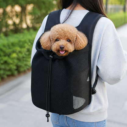 Ortekor Ergonomic Double-Shoulder Plush Small Pet Backpack Carrier (Fits Up To 7.7 lbs)
