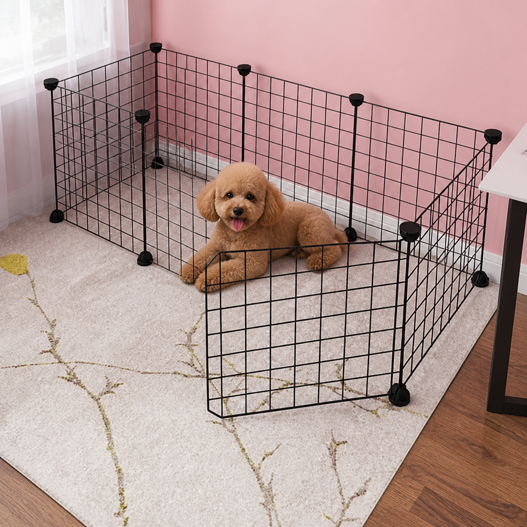 Ortekor Expandable & Modular Wire Mesh Dog Playpen