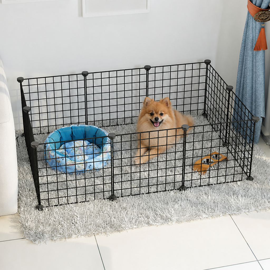 Ortekor Expandable & Modular Wire Mesh Dog Playpen