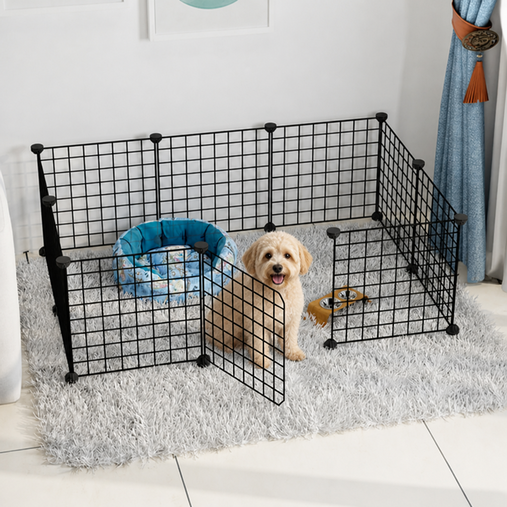 Ortekor Expandable & Modular Wire Mesh Dog Playpen