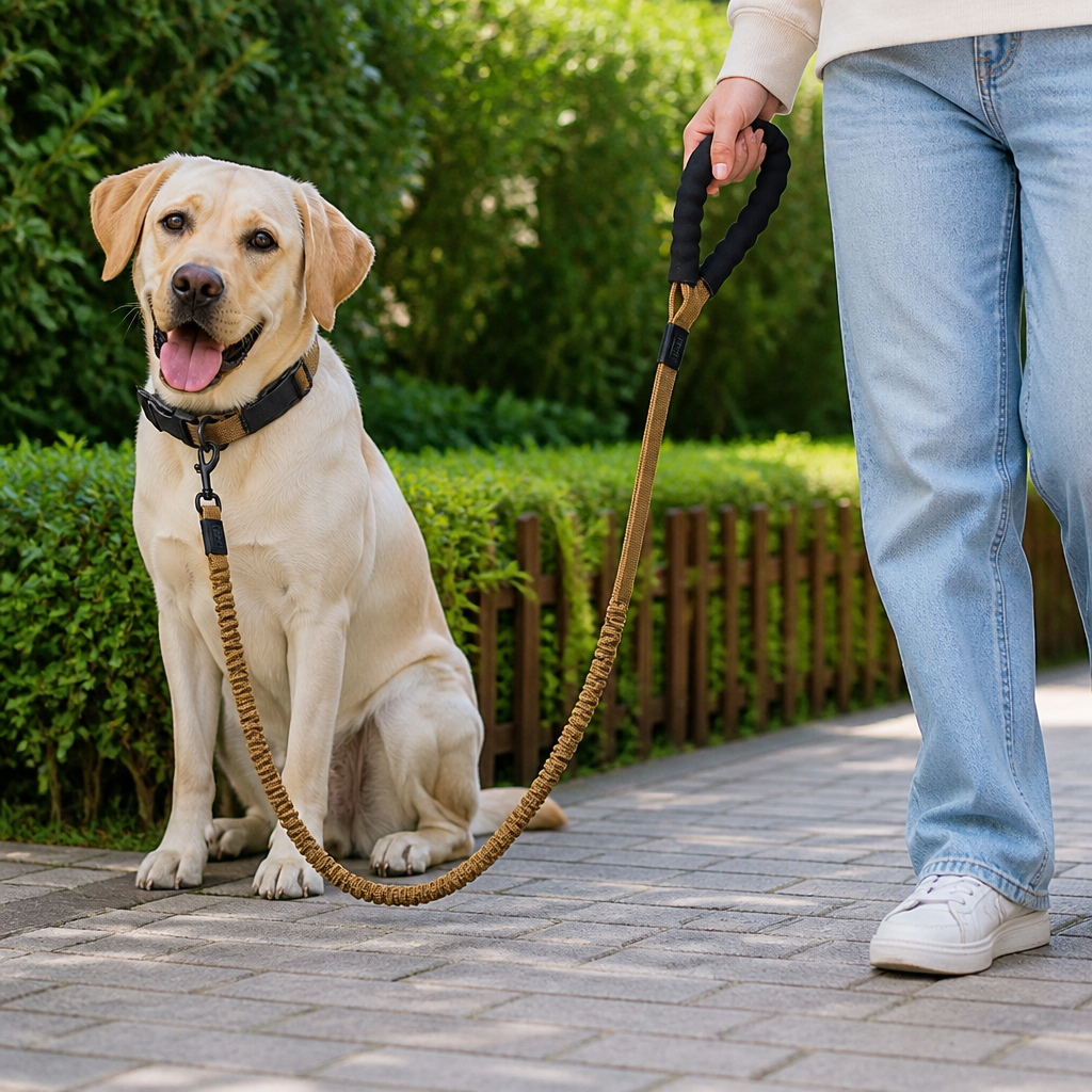 Ortekor Explosion-Proof Double-Sided Reflective Adjustable Dog Leash (Medium & Large)