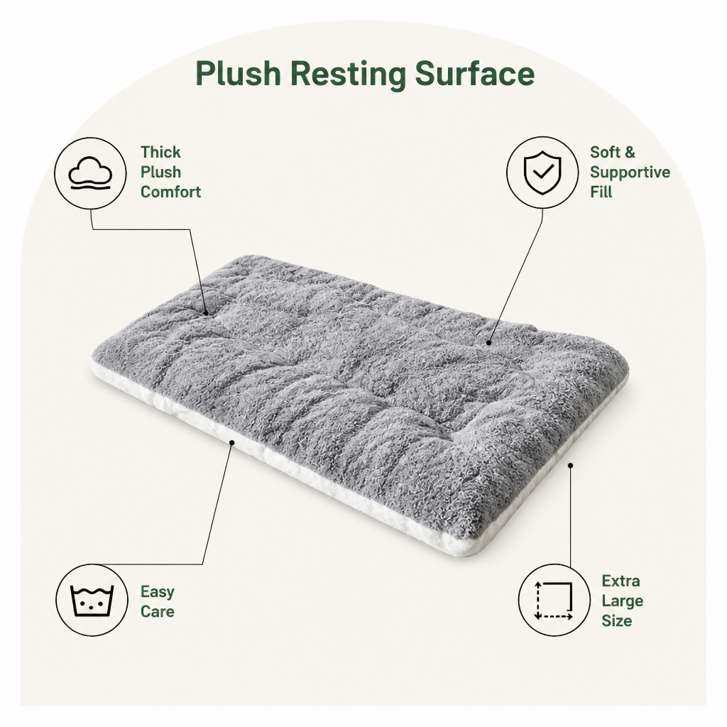 Ortekor Extra-Large Plush Sofa-Style Dog Bed