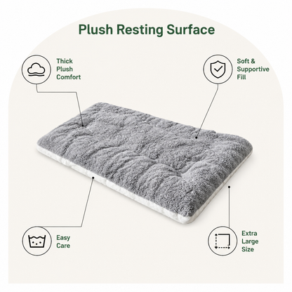 Ortekor Extra-Large Plush Sofa-Style Dog Bed