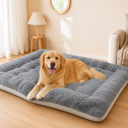 Ortekor Extra Large Thickened Plush Dog Bed