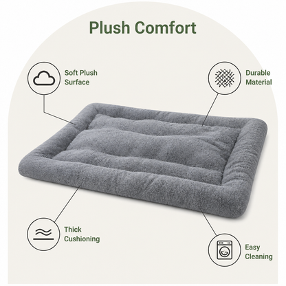 Ortekor Extra Large Thickened Plush Polyester Dog Bed