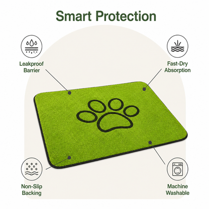 Ortekor Faux Grass Quick-Dry Waterproof Potty Mat