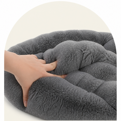 Ortekor Fluffy Plush Washable Bolster Bed