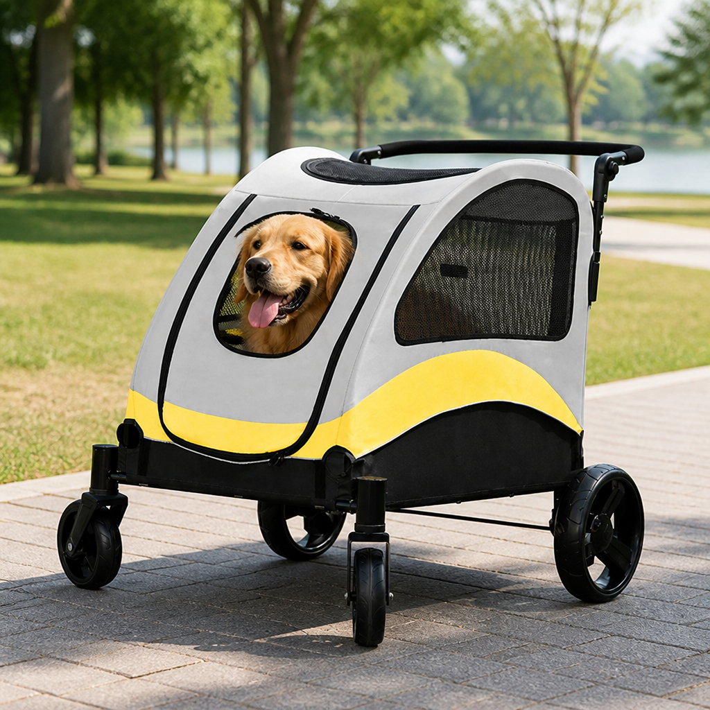 Ortekor Foldable 4-Wheel Breathable Mesh Travel Stroller