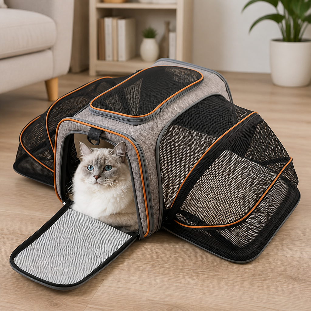 Ortekor Foldable & Breathable Mesh Pet Carrier