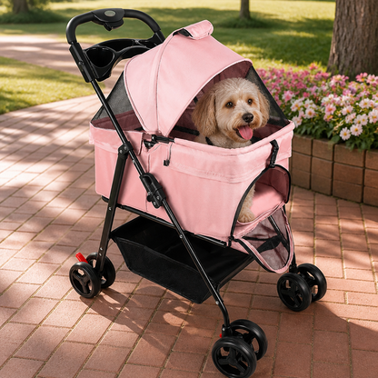 Ortekor Foldable & Detachable Pet Stroller (One-Touch Fold)