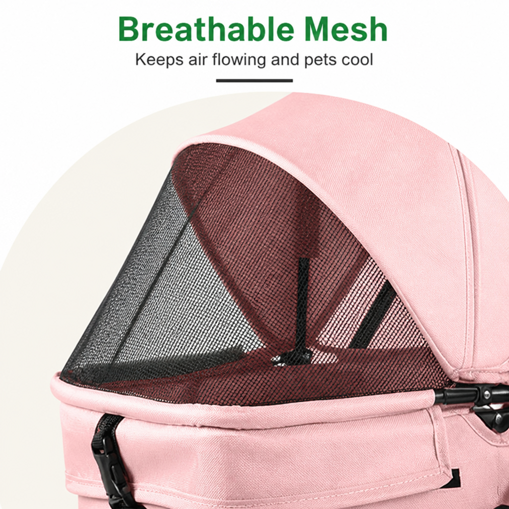 Ortekor Foldable & Detachable Pet Stroller (One-Touch Fold)
