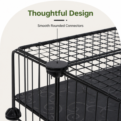 Ortekor Foldable & Modular Pet Playpen (With Door & Ladder)