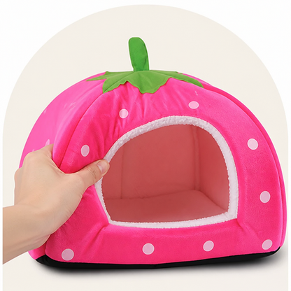 Ortekor Foldable Plush Pet House Bed