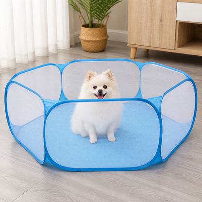 Ortekor Foldable Pop-Up & Breathable Mesh Pet Playpen