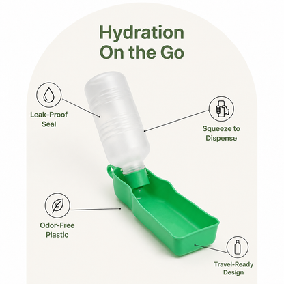 Ortekor Food-Grade One-Hand Dog Water Bottle