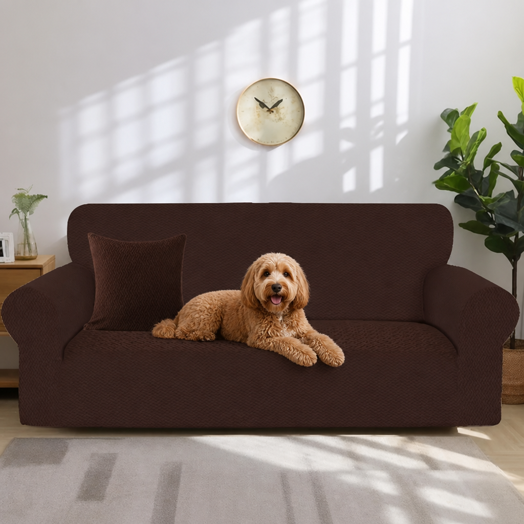 Ortekor Four-Way Stretch & Non-Slip Sofa Cover (Foam Rods)