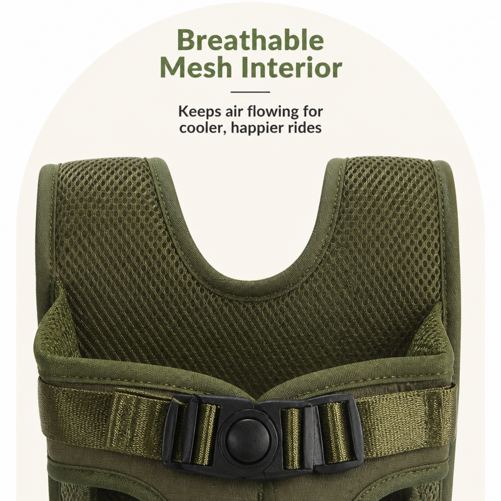Ortekor Hands-Free Adjustable & Breathable Front Carrier Backpack