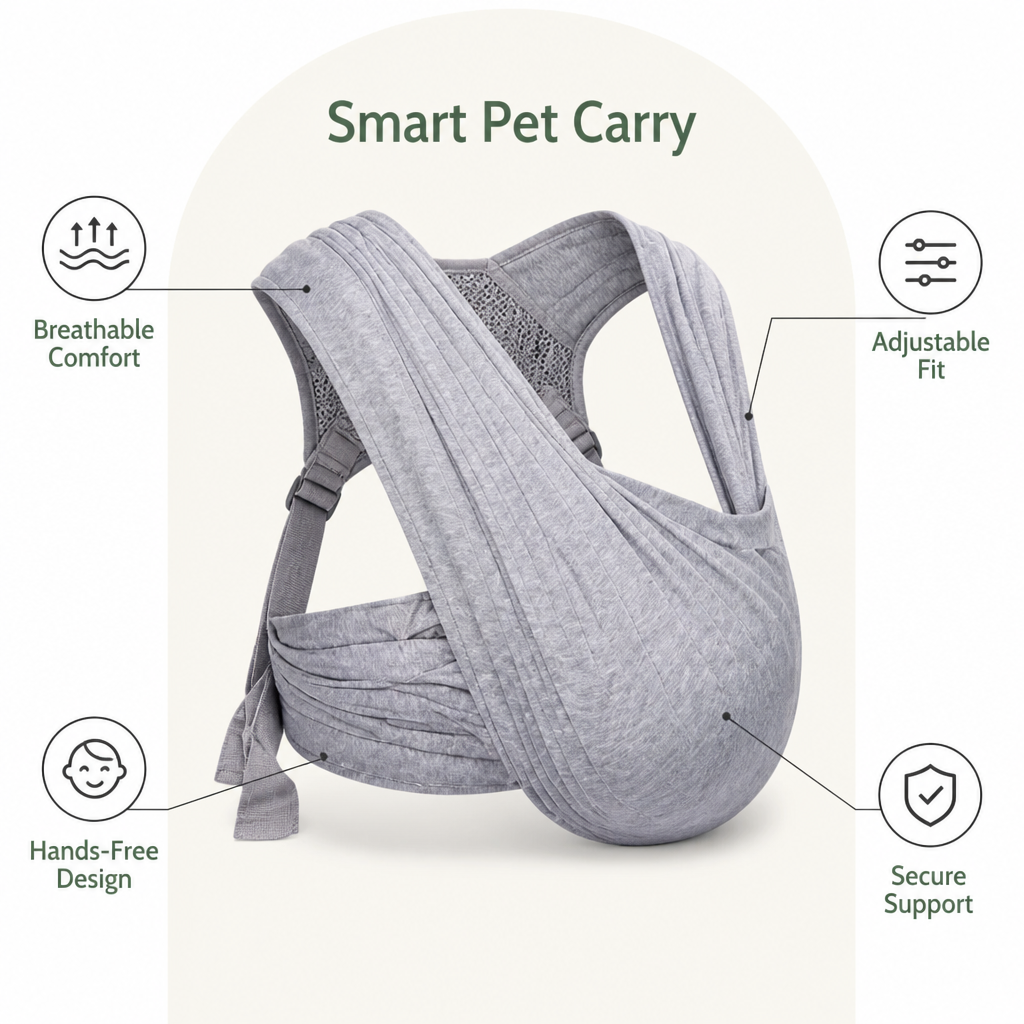 Ortekor Hands-Free Front-Facing Breathable Mesh Carrier Sling
