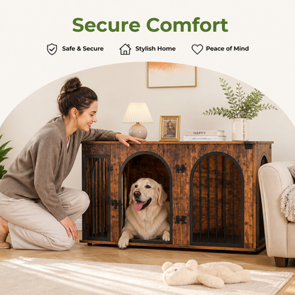 Ortekor Heavy-Duty Anti-Escape Dog Crate