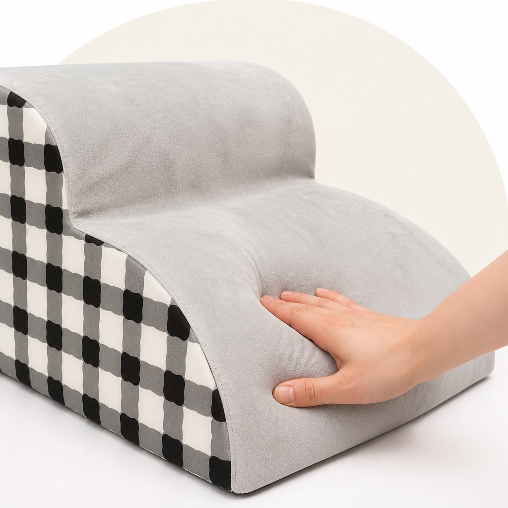 Ortekor High-Density Foam & Detachable Washable Cover Pet Stairs (2/3-Step)