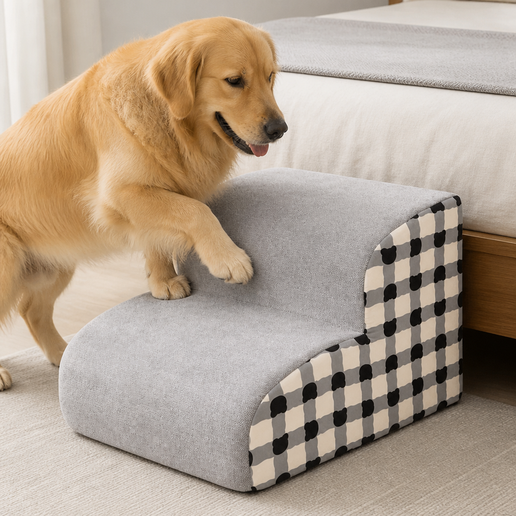 Ortekor High-Density Foam & Non-Slip Dog Stairs (2–4 Steps)
